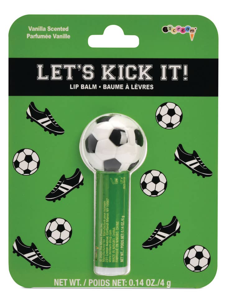 Iscream Let's Kick It Up Soccer Ball Lip Balm