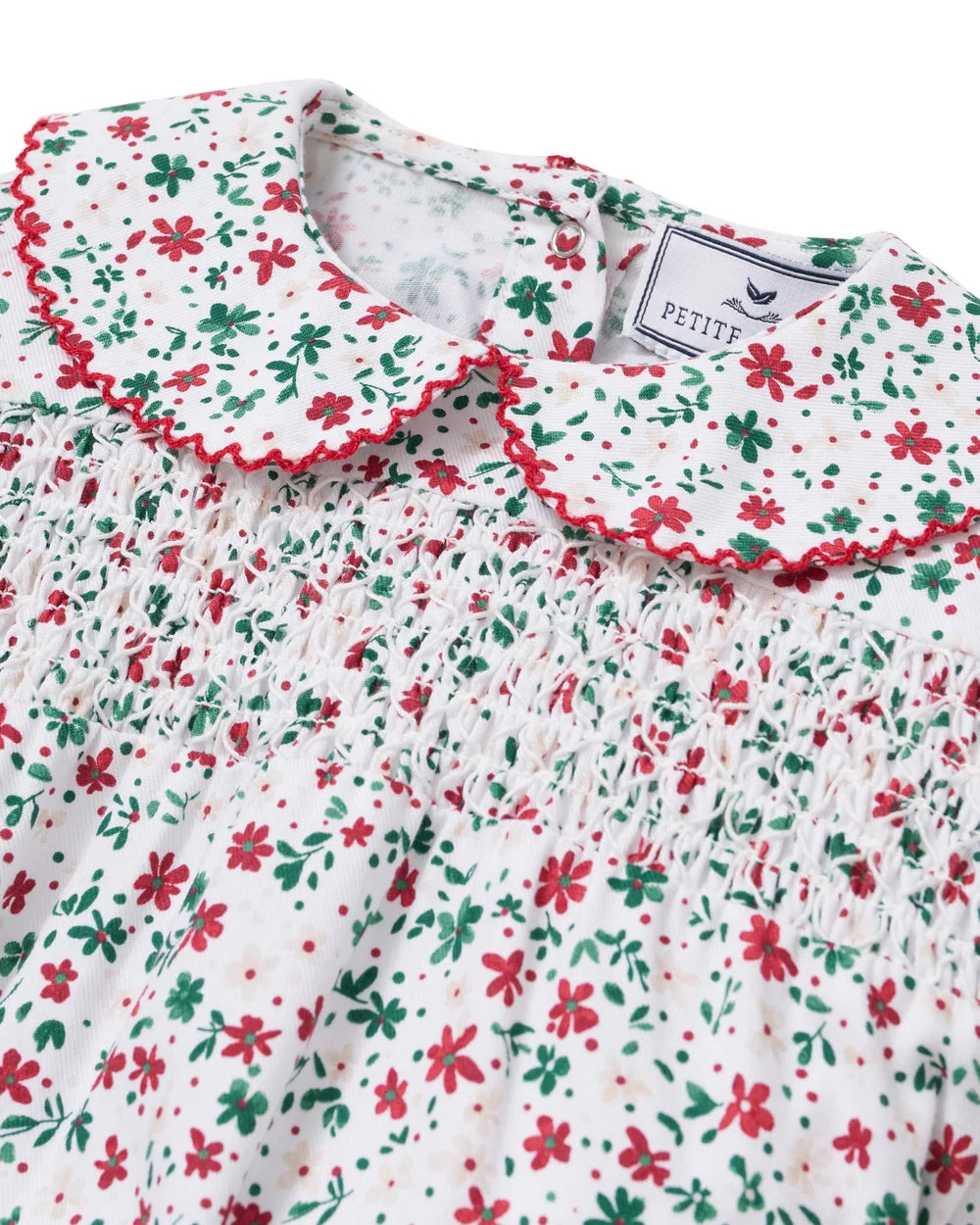 Petite Plume Baby Twill Sabine Romper in Winter Garden