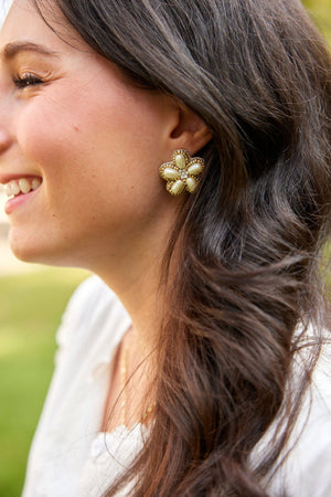 Beth Ladd Collections - Pearl Flower Studs