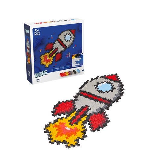Plus-Plus 500 Pc Puzzle By Number in Rocket
