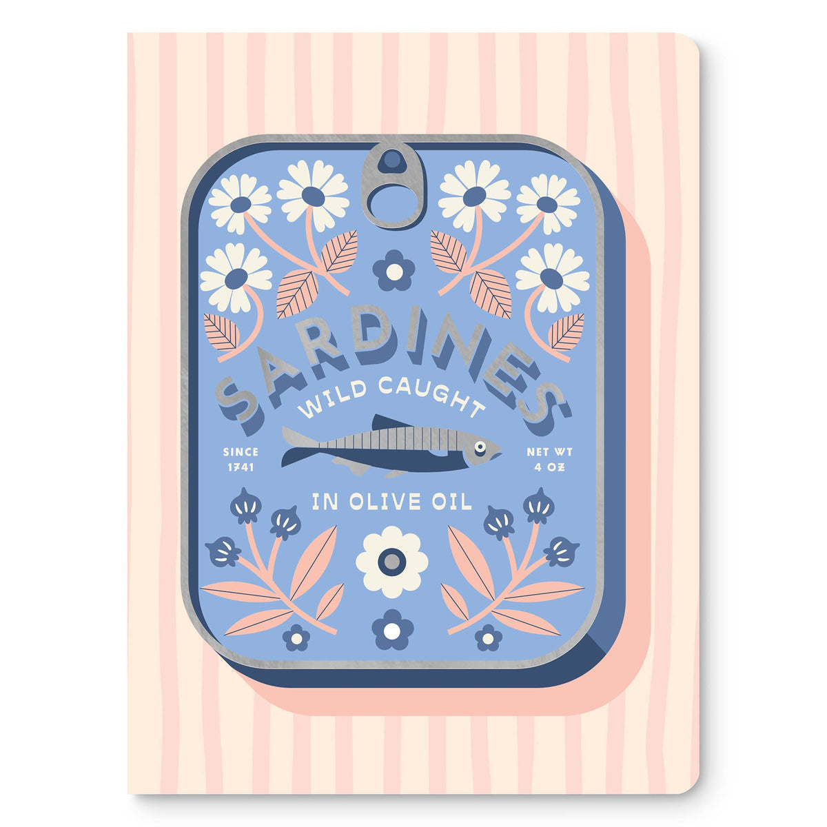 Studio Oh! Wild Caught Sardines Medium Coptic-Bound Journal