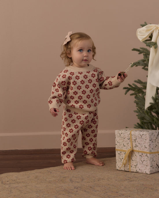 Rylee + Cru Knit Pant in Poinsettia