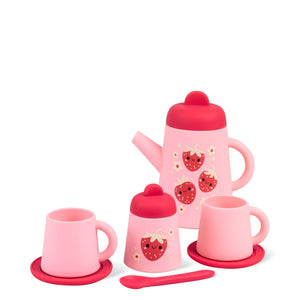 Tiger Tribe Strawberry Patch Silicone Tea Set