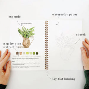emily lex studio - Bouquets Watercolor Workbook