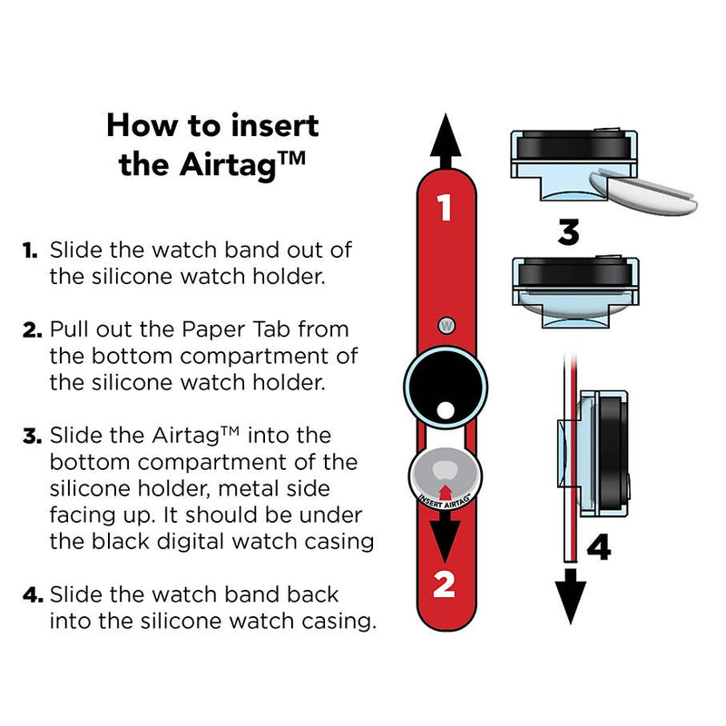 Watchitude Tag'd Air Tag Compatible Watch - Multiple Styles!