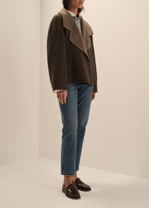 Favorite Daughter The Cameron Coat in Ganache Houndstooth