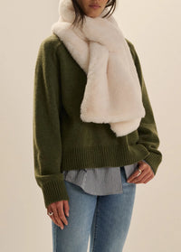 Favorite Daughter The Cozy Loop Scarf in Ivory