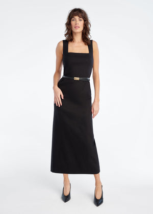 Favorite Daughter The Perfect Opportunity Linen Dress in Black