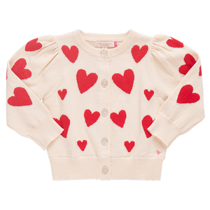 Pink Chicken Constance Sweater in Red Hearts