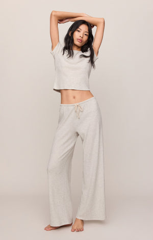 Z Supply Waffle Pant in Feather Grey