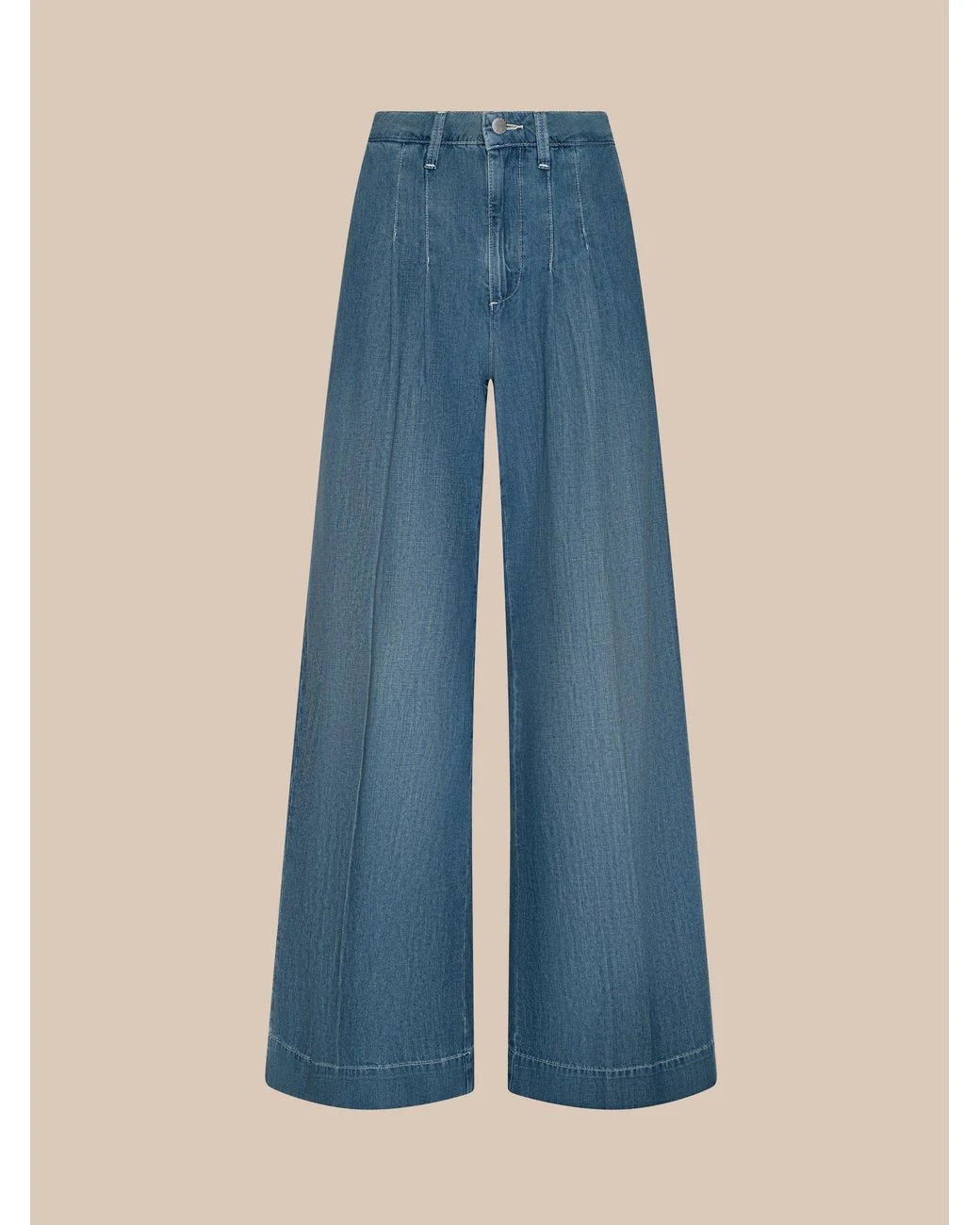 L'Agence Jayani High Rise Pleated Wide Leg Pant in Saratoga