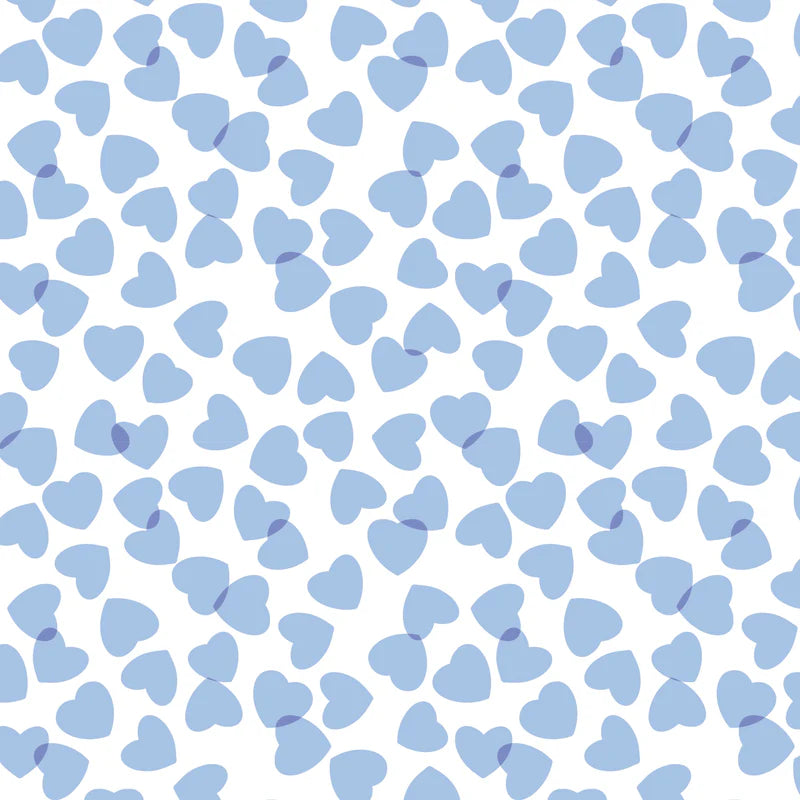 Lila + Hayes Grayson Pajama Set in Blue Confetti Hearts