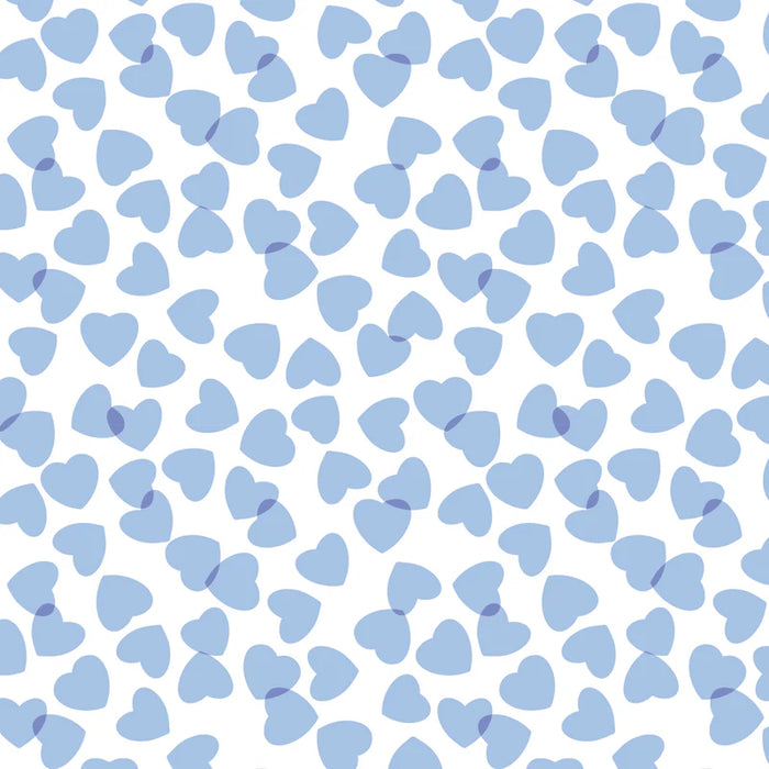 Lila + Hayes Grayson Pajama Set in Blue Confetti Hearts