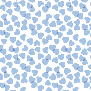 Lila + Hayes Grayson Pajama Set in Blue Confetti Hearts