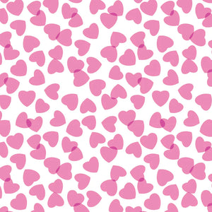 Lila + Hayes Women's Audrey Set in Pink Confetti Hearts