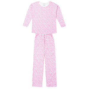 Lila + Hayes Women's Audrey Set in Pink Confetti Hearts