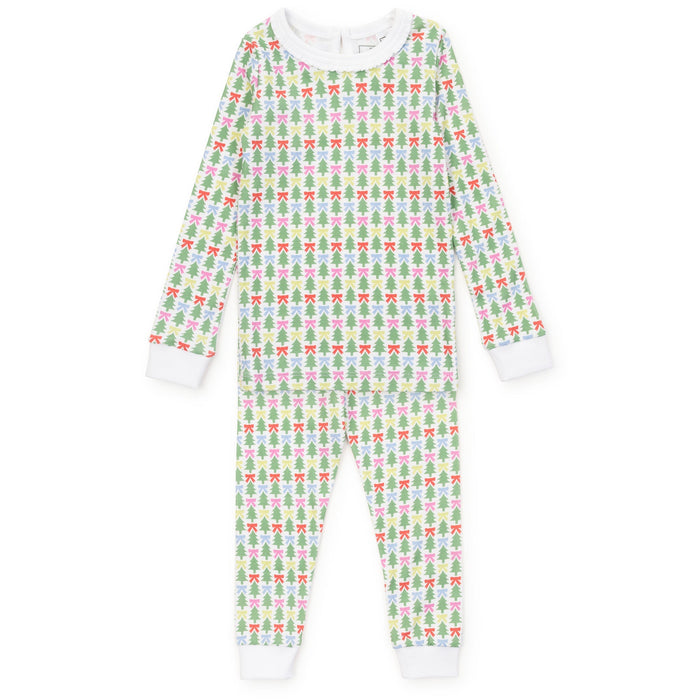 Lila + Hayes Ava Pajama Set in Tree Topper Bows