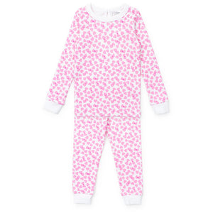 Lila + Hayes Ava Pajama Set in Pink Confetti Hearts