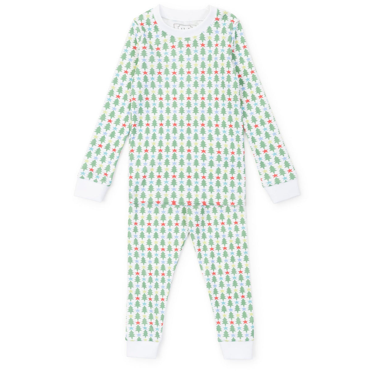Lila + Hayes Grayson Pajama Set in Tree Topper Stars