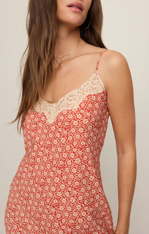 Z Supply Emela Iris Floral Midi Dress