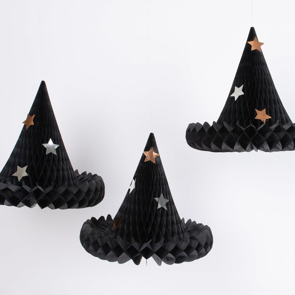 Meri Meri Honeycomb Witch Hat Decorations