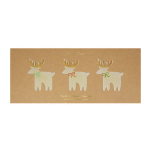 Meri Meri Reindeer with Bow Candles