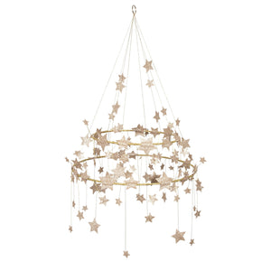 Meri Meri Gold Sparkle Star Chandelier
