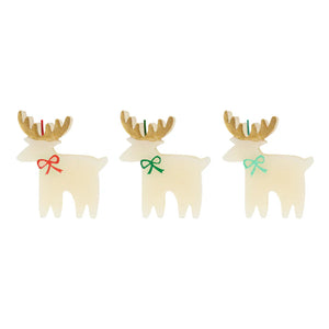 Meri Meri Reindeer with Bow Candles