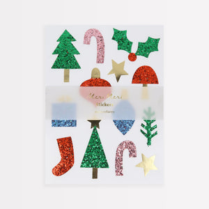 Meri Meri Christmas Icon Chunky Glitter Stickers