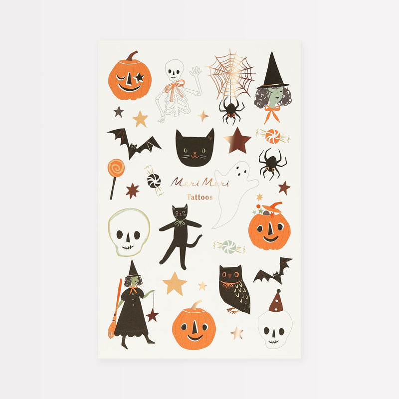 Meri Meri Halloween Temporary Tattoos