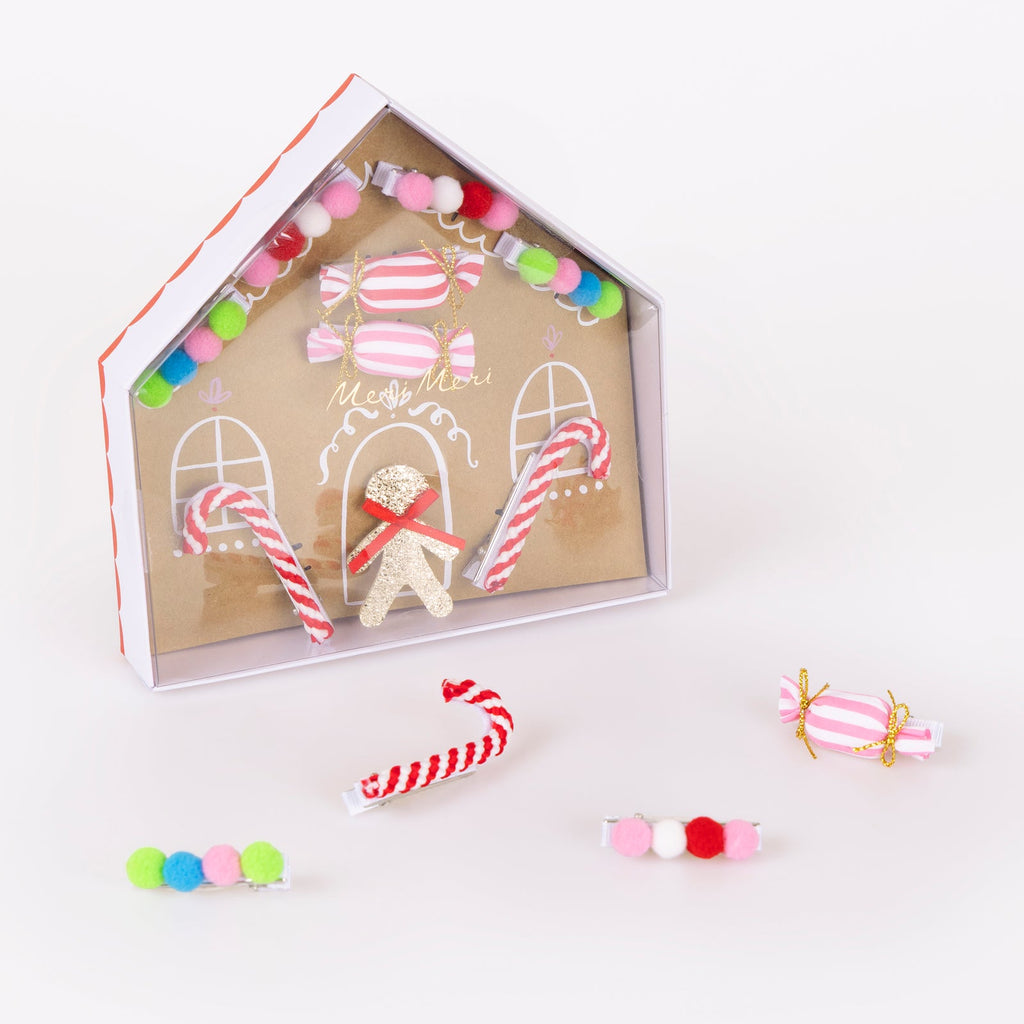 Meri Meri Gingerbread House Hair Clips