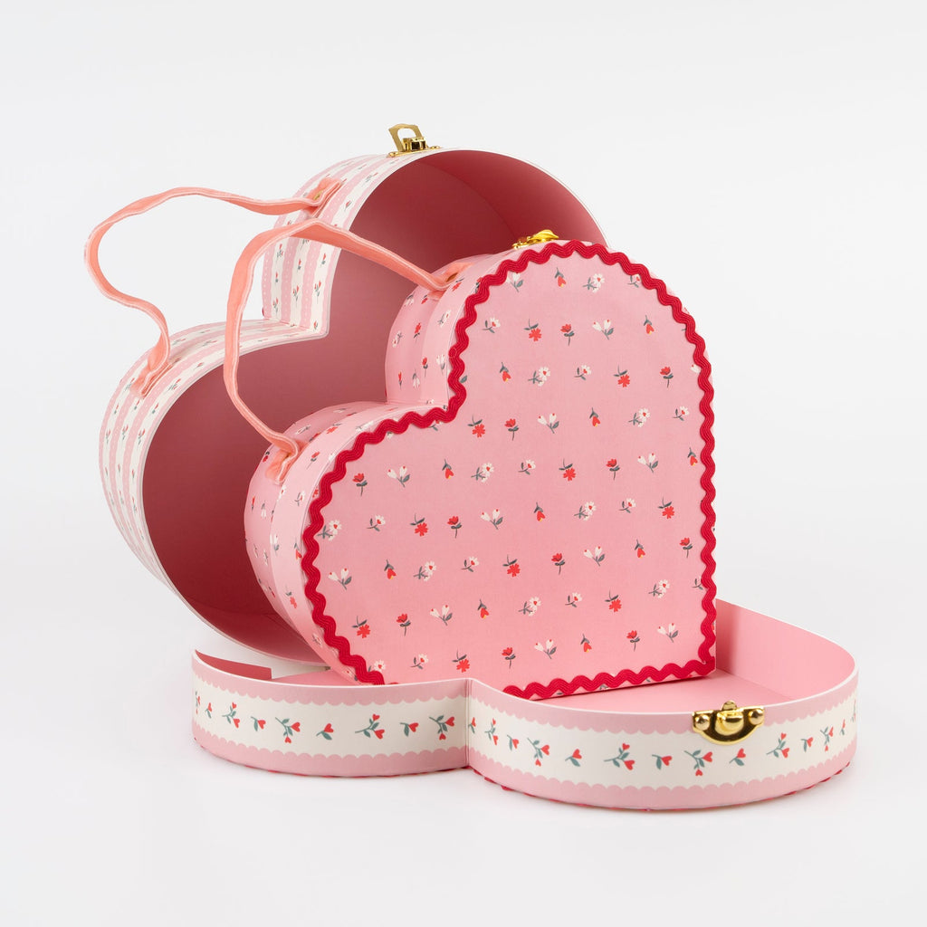 Meri Meri Vintage Heart Suitcases