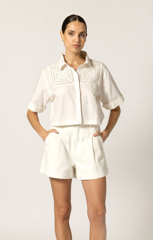Cleobella Archie Short in Ivory