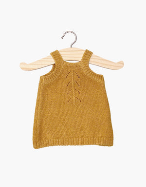 Minikane Babies Knit Dress for 11" Dolls in Mustard