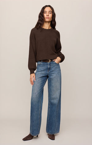 Z Supply Coming up Sweater in Chocolate