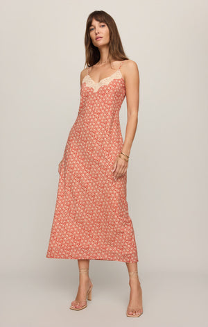 Z Supply Emela Iris Floral Midi Dress