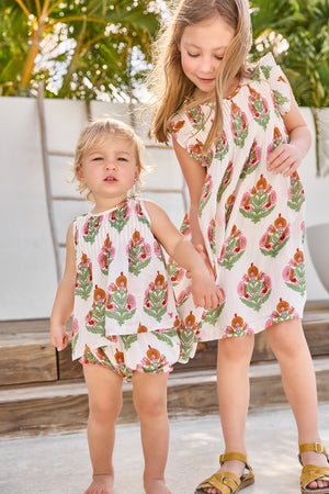 Pink Chicken Jaipur Dress in Pink Bellflower