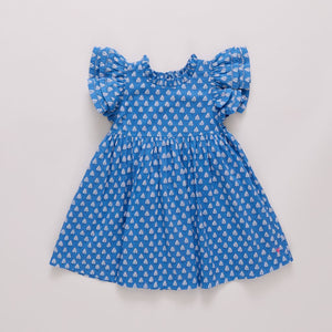 Pink Chicken Jennifer Dress in Blue Tear Drop