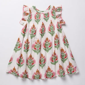 Pink Chicken Jaipur Dress in Pink Bellflower