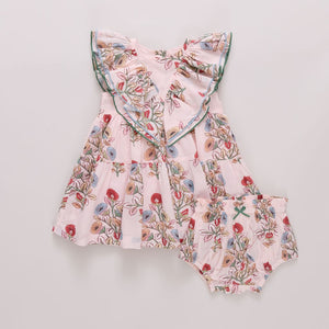 Pink Chicken Baby Raphaela Dress Set in Multi Bouquet Floral
