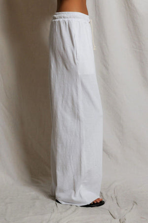 Perfectwhitetee Shakira Jersey Pant in White