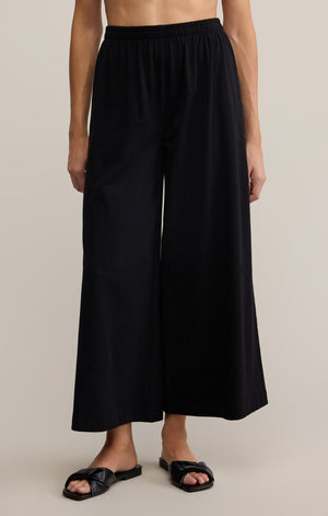 Z Supply Scout Jersey Flare Pant in Black