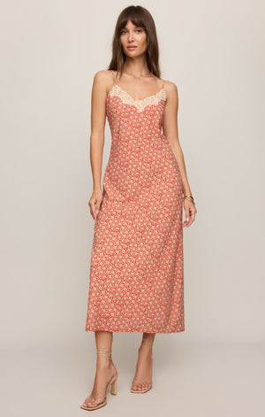 Z Supply Emela Iris Floral Midi Dress