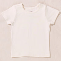 Pink Chicken Coop Seesaw Rib Tee Shirt in Cream