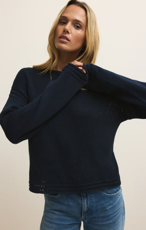 Z Supply Bellami Sweater in Eclipse
