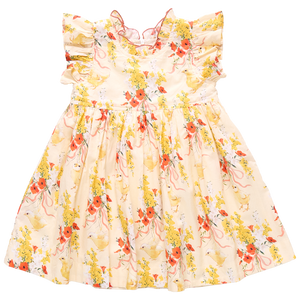 Pink Chicken Jennifer Dress in Yellow Chicks