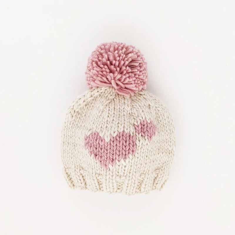 Huggalugs Sweetheart Beanie in Rosy