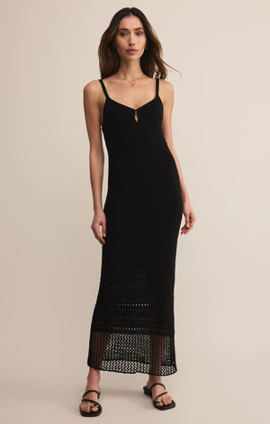 Z Supply Callahan Midi Dress in Black