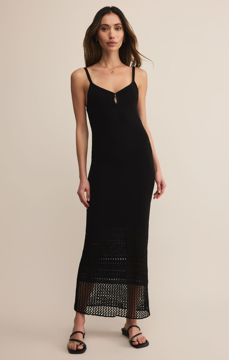 Z Supply Callahan Midi Dress in Black