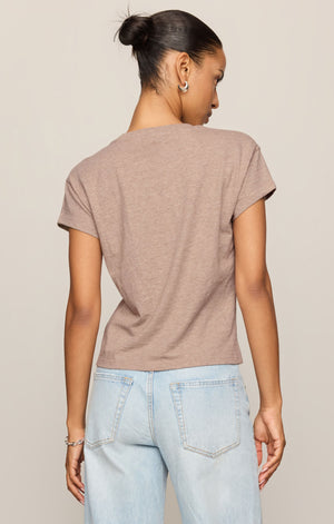 Z Supply Modern Slub Tee in Heather Ash